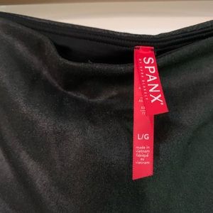 Spanx Faux Leather Leggings Size Large L Black